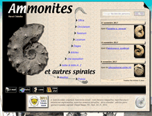 Tablet Screenshot of ammonites.fr